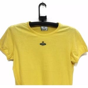 Vivienne Westwood London yellow vintage logo tee